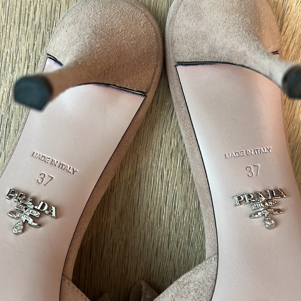 Prada Nude Calzature Donna Slide Sandals - 37 - Picture 6 of 8